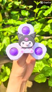Set 3 con quay spinner bộ 3 con quay chong chóng dính tường hình Kuromi vui nhộn cho bé Keroshop