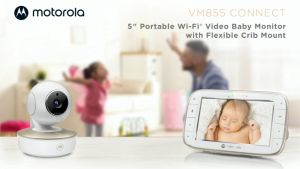 MOTOROLA VM855 Baby Monitor with 5.0" HD 720p Two-way Talk Infrared Night Vision & 300m Range