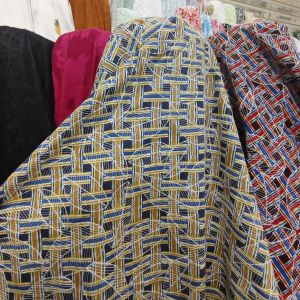 PROMO!!BAHAN KAIN KATUN PRINT BORDIR HARGA PER 0.5 METER