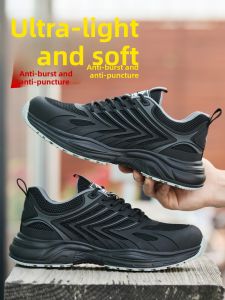 DINGGU | Impact Resistant Anti-Puncture Breathable Lightweight Deodorant Safety Shoes