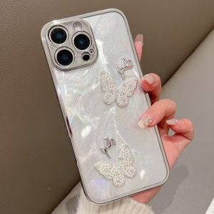 Butterfly Rose Flowing Sandbag Phone Case for Nova15Ultra Feathers Diamond Mate80ProMax Honor WIN RT 500Pro 70Air Play 70Plus X70