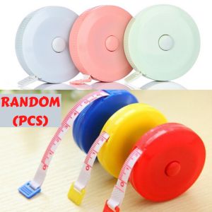 🇲🇾(READY STOCK KL) (3PCS) RANDOM Color Retractable 1.5M Mini Tape Ruler Measure Sewing Cloth Dieting Tailor (Two Side CM / INCHI )