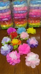 กระดาษสาห่อเหรียญ ยกแพ็ค 10 ห่อ 10 สี (กระดาษสา 1000 แผ่นพร้อมหนังยางรัด)