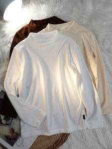 Kids Autumn and Winter Childrens Clothing Long Sleeves Half Turtleneck Dralon Bottoming Shirt Boys Girl Close-Fitting Thermal Clothes Inner Autumn Clothes