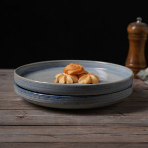 Bát Tròn Bằng Gốm Sứ Nhật Bản Vẽ Tay Sáng Tạo 9 Inch Dùng Trong Gia Đình Bát Đựng Cơm Tối Màu Viền Thẳng Bát Đựng Cơm Trưa