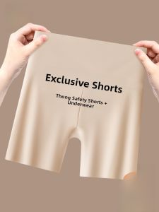 MiiOW | Cat Woman Short Skirt Safety Pants Womens Underwear Two-In-One Summer Ice Silk Seamless Anti-Light High Waist Hip Lifting Flat Footwear