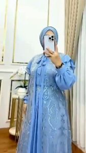 Nashita Dress Ceruty Mix Brukat Dress dewasa terbaru 2025 Dress brukat kondangan Dress lebaran viral