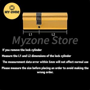 All copper DoorLock Core Cylinder Hardware Door Skew Lock AB Cylinder Key Elongated Core Anti-theft Entry Brass Door Lock Custom copper lock core