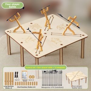 ka ba xiong | Bamboo Section Man Battle DIY Toy Kit Table Game