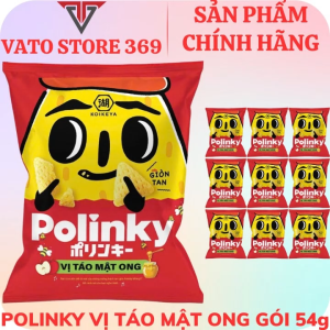 Bánh snack bắp POLINKY vị táo mật ong gói 54g