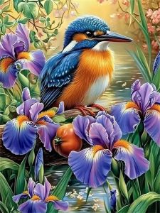 Kayou | Jigsaw Puzzles 500/1000 Pieces DIY Lakeside Bird Floral Pattern Puzzles Decompression Toys for Adults Family Games Home Decor