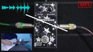 Efek gitar Compressor ASFX murah pedal stompbox kompresor AS Effect