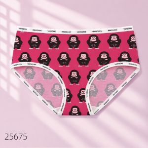 Vatoonn | Antibacterial Breathable Custom Ape Print Cotton Underwear for Women Plus Size