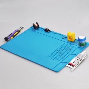 S-160 TE-509/502/508/610 LW-M3/M4 Silicone Soldering Mat ESD Antistatic Heat Resistant Insulation Repair Working Mat
