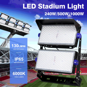 1000W LED Stadium light AC120-277V wide angle 130LM/W Super bright IP65 Waterproof Outdoor Stadium Lights 240W /500W/1000W Floodlight/sports light