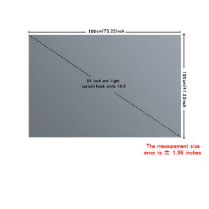 Metal anti glare screen 60-120 inches multiple sizes to choose from portable screen clear viewing during the day