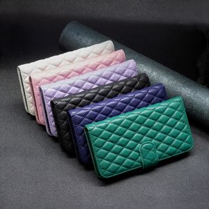 Case For Samsung Galaxy S26 S25 S24 S23 S22 S21 Ultra / S25 S24 S23 S22 S21 Plus / S21 S20 S23 S24 S26 FE Magnetic Small Fragrant Wind Leather Wallet Card Slot Flip Cover Casing