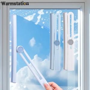 Foldable Glass Clean Scraper Kitchen Bathroom Floor Window Washing Wiper Household 180 Degree Rotatable Mirror Cleaning Scraper