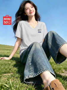 Miniso | Cool Feeling Comfortable V-Neck T-Shirt For Women