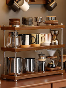 Cup Storage Coffee Display Organizer Rack