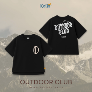 OUTDOOR CLUB Oversized Tees / Kaos Anak OversizeD by KAIJA