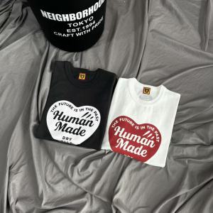 Nhật Bản Xu Hướng Tình Yêu ngắn tay hoạt hình T-Shirt HM Slub Cotton Liền Mạch Xi Lanh Lỏng Lẻo cho nam ngoại cỡ Và Nữ Cặp Vợ Chồng