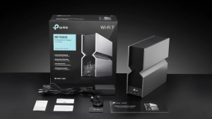 TP-Link Archer BE800 Wi-Fi 7 Tri-Band 19Gbps Broadband Router with LED Weather Display and HomeShield 3-Year Local Warranty