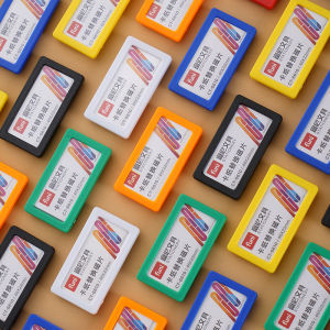 Magneit Thẻ Giấy Thay Thế Funic 5*2.7cm Giá Đỡ Nhãn Dán Tên Thẻ Ghi Chú Nhãn Dán Máy Tính Bảng Trắng Từ Tính Màu Đen Và Trắng