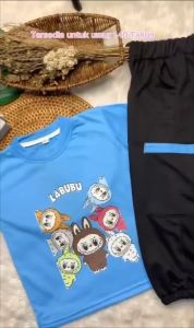 Baju Anak Perempuan Labubu Cargo 1-10 Tahun Viral & Terbaru