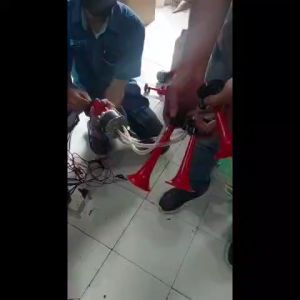 Klakson Trompet Terompet 3 corong telolet 12 & 24 Volt + Dinamo