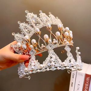 Mahkota Crown Anak Perempuan Import Korea Premium Berlian Mutiara Princess Putri Ulang Tahun Wedding