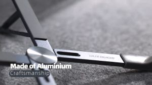 Giá Đỡ Dux Ducis X-Shape Folding Dành Cho Laptop Macbook iPad Bằng Nhôm Cao Cấp Có Thể Điều Chỉnh Độ Cao Tản Nhiệt - HÀNG CHÍNH HÃNG