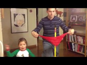 Alat Sulap Silk Thru Cane - Sulap Kain menembus Tongkat - KZ235