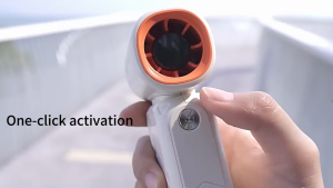 【2-in-1 Fan & Power Bank】Portable Fan with 8000mAh Battery Handheld USB Rechargeable Fan with Built-in Cable Strong Airflow Personal Cooling Fan for Travel Commuting Office (Singapore Stock)