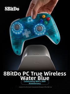 8BitDo | Bộ Điều Khiển Không Dây Orion Gen II Màu Xanh Nước Trong Suốt Phiên Bản TMR Joystick Dual-Cut Trigger