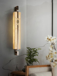 New Chinese Style Wall Lamp Full Copper Cloud Stone Living Room Villa Entrance Outdoor Waterproof Lighting Decor