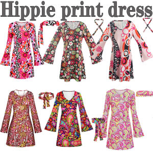 70s Retro Hippie Costume for Performance