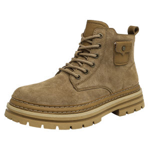 NUDANLAI | Mens Warm Winter Lace-up Boot Insulated Thick Sole