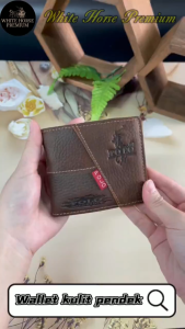 Leather Wallet Men Short Wallet Genuine Leather Purse Dompet Lelaki Kulit Beg Duit Kulit