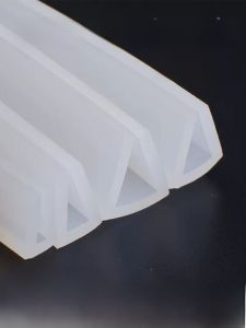 High Temperature Resistant Silicone U-Shaped Sealing Strip Edge Protection Rubber Glass Card Slot Seal Soft Silicone Strip