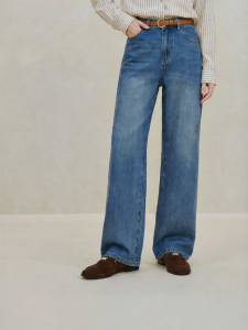 INMAN | Cotton Wide Leg Straight Jeans