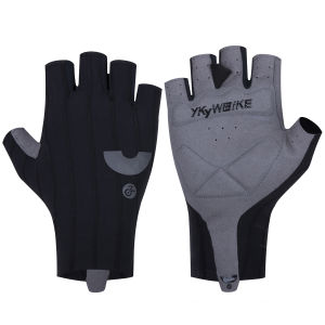 YKYWBIKE Cycling Gloves Woven Aerodynamic Striped Bicycle Sports Gloves Anti-Slip Riding Gloves Shock-absorbing Road Bike Gloves
