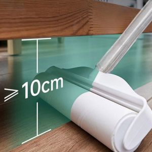 ลูกกลิ้ง 24-124cm (เซ็นต์) ลูกกลิ้งทำความสะอาด ฉีกได้ 40 ครั้ง ลูกกลิ้งเก็บขน แปรงปัดฝุ่น ไม้ถูพื้น ลูกกลิ้ง