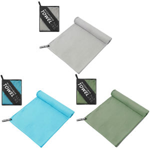 2Pcs Quick-Dry Microfibre Towel Super Absorbent Workout Towel with Carrying Bag Fast Drying for Sports Camping Beach Swimming