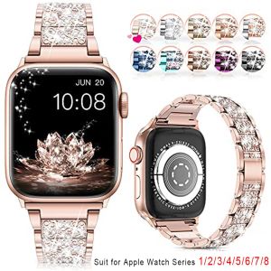 Bling Diamond Strap For Apple Watch Band Ultra 49mm 40 45 44 41 42 46 38mm Metal Bracelet IWatch Series 12 11 10 9 8 7 SE 6 5 4