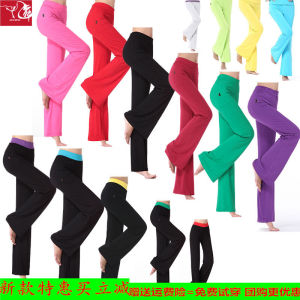 กางเกงโยคะทรงสปอร์ตสำหรับผู้หญิง กางเกงเต้นรำสี่เหลี่ยม กางเกงออกกำลังกายโมดอล กางเกงทรงยาวสำหรับฝึกซ้อม กางเกงทรงหลวมๆ