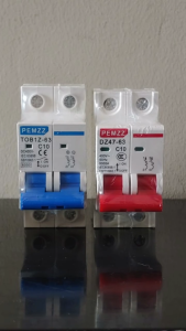 AC DC 2Pole Mini Circuit Breaker 16A 20A 32A 50A 63A Overload Short Circuit Protect