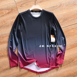 Mens Sport Cycling Clothing Long Sleeve Quick Dry Running Fashionable Summer T-Shirt Breathable Cool Sensation Single-Micro-Pore