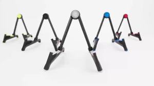 Classic A-Frame Tripod Adjustable Guitar Stand for Acoustic Bass Electric Guitars and Ukuleles Folding Floor Stand Small Good for Traveling