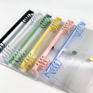 8 Holes Ring Binder A5 Loose Leaf Binder Transparent Binder Folder Loose Leaf Notebook
